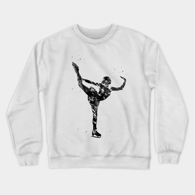 Ice Skater Crewneck Sweatshirt by erzebeth